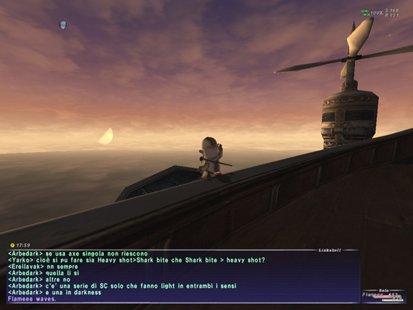 Un bel panorama dall'airship